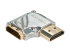 Lindy CROMO Left - HDMI right angle adapter - Back
