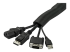 StarTech.com 15' (4.6m) Cable Management Sleeve, Flexible Coiled Cable Wrap, 1-1.5" diameter Expandable Sleeve, Polyester Cord Manager/Protector/Concealer, Black Trimmable Cable Organizer - Close up