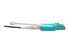 Eaton Tripp Lite Series 40G MTP/MPO to 4xLC Fan-Out OM4 Plenum-Rated Fiber Optic Cable, 40GBASE-SR4, Push/Pull Tabs, Magenta, 5 m - Close up