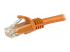 Startech 7m CAT6 Ethernet Cable, 10 Gigabit Snagless RJ45 650MHz 100W PoE Patch Cord, CAT 6 10GbE UTP Network Cable w/Strain Relief, Orange, Wiring is UL Certified/TIA - Close up