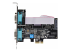 StarTech.com 2-Port Serial PCIe Card, Dual-Port PCI Express to RS232/RS422/RS485 (DB9) Serial Card, Low-Profile Brackets Incl., 16C1050 UART, TAA-Compliant, Windows/Linux, TAA Compliant - Front