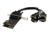 StarTech.com 4 Port PCI Express RS232 Serial Adapter Card - Front