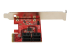 StarTech.com SATA PCIe Card, 4 Port PCIe SATA Expansion card, 6Gbps SATA Card, Low/Full Profile, SATA Stacked Connectors, ASM1164 Non-Raid SATA Controller Card - Right side