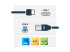 StarTech USB C to USB B Printer Cable - Front