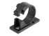 StarTech.com 100 Adhesive Cable Management Clips Black, Network/Ethernet/Office Desk/Computer Cord Organizer, Sticky Cable/Wire Holders, Nylon Self Adhesive Clamp UL/94V-2 Fire Rated - Back