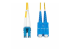 Startech 1m (3ft) LC to SC (UPC) OS2 Single Mode Duplex Fiber Optic Cable, 9/125µm, Laser Optimized, 10G, Bend Insensitive, Low Insertion Loss - Front