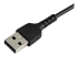 StarTech.com 12 in(30cm) Durable Black USB-A to Lightning Cable, Heavy Duty Rugged Aramid Fiber USB Type A to Lightning Charger/Sync Power Cord, Apple MFi Certified iPad/iPhone 12 Pro Max - Close up