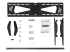 StarTech.com Low Profile TV Wall Mount - Front