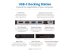Eaton Tripp Lite Series USB C Docking Station USB Hub 4k w/ HDMI, Gbe Gigabit Ethernet, SD Card Reader, PD Charging - Multi-angle