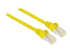 Intellinet Network Patch Cable, Cat7 Cable/Cat6A Plugs, 1m, Yellow, Copper, S/FTP, LSOH / LSZH, PVC, RJ45, Gold Plated Contacts, Snagless, Booted, Lifetime Warranty, Polybag - Left-angle
