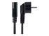 StarTech 1m (3ft) Computer Power Cord, 18AWG, EU Schuko to C13 Power Cord, 10A 250V, Black Replacement AC Cord, TV/Monitor Power Cable, Schuko CEE 7/7 to IEC 60320 C13 Power Cord - Close up
