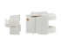 Eaton Tripp Lite Series Cat6a 110-Style Punchdown RJ45 Keystone Jack, White, TAA - Right side