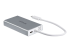StarTech.com USB-C Multiport Adapter, USB-C Travel Docking Station with 4K HDMI, 60W Power Delivery Pass-Through, GbE, 2pt USB-A 3.0 Hub, Portable Mini USB Type-C Dock for Laptop, White - Back