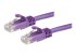 StarTech.com 3m CAT6 Ethernet Cable, 10 Gigabit Snagless RJ45 650MHz 100W PoE Patch Cord, CAT 6 10GbE UTP Network Cable w/Strain Relief, Purple, Fluke Tested/Wiring is UL Certified/TIA - Right-angle