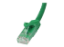 StarTech.com 50cm CAT6 Ethernet Cable, 10 Gigabit Snagless RJ45 650MHz 100W PoE Patch Cord, CAT 6 10GbE UTP Network Cable w/Strain Relief, Green, Fluke Tested/Wiring is UL Certified/TIA - Close up