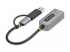 StarTech.com USB-C to Ethernet Adapter w/USB-A Adapter, Realtek RTL8153B - Back