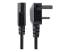 StarTech.com 3ft (1m) UK Computer Power Cable, BS 1363 to C13 Power Cord, 18AWG, 10A 250V, Black Replacement AC Power Cord, Monitor Power Cable, BS 1363 to IEC 60320 C13 Kettle Lead - Close up