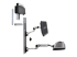 Ergotron LX - Mounting kit (CPU holder, mouse holder, 2 track covers, keyboard arm, 2 cable channels, wrist rest, wall track 10", wall track 34", display arm, mouse pad) - Left-angle