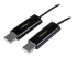 StarTech.com 2 Port USB Keyboard Mouse Switch Cable w/ File Transfer for PC and Mac® - Left-angle
