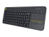 Logitech Wireless Touch Keyboard K400 Plus - Right-angle