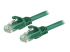 Startech 7m CAT6 Ethernet Cable, 10 Gigabit Snagless RJ45 650MHz 100W PoE Patch Cord, CAT 6 10GbE UTP Network Cable w/Strain Relief, Green, Wiring is UL Certified/TIA - Right-angle