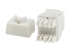 Eaton Tripp Lite Series Cat6a 110-Style Punchdown RJ45 Keystone Jack, White, TAA - Back