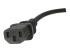 StarTech.com 3ft (1m) UK Computer Power Cable, BS 1363 to C13 Power Cord, 18AWG, 10A 250V, Black Replacement AC Power Cord, Monitor Power Cable, BS 1363 to IEC 60320 C13 Kettle Lead - Close up