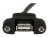 StarTech.com 3 ft Panel Mount USB Cable A to A F/M - Front