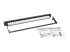 Eaton Tripp Lite Series 24-Port Cat6a Patch Panel Feedthrough Rackmount RJ45 Ethernet 1U - Front