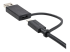 StarTech.com 3ft (1m) USB C Cable w/ USB-A Adapter Dongle, Hybrid 2-in-1 USB C Cable w/ USB-A | USB-C to USB-C (10Gbps/100W PD), USB-A to USB-C (5Gbps), USB-A Host to USB-C DisplayLink Dock - Left-angle