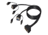 Belkin OmniView Dual Port Cable, PS/2 - Right-angle
