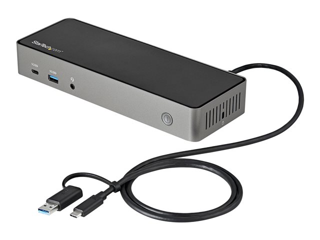 StarTech USB C USB A Dock Hybrid Universal Triple Monitor Lapto