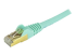 StarTech.com 6ft CAT6A Ethernet Cable, 10 Gigabit Shielded Snagless RJ45 100W PoE Patch Cord, CAT 6A 10GbE STP Network Cable w/Strain Relief, Aqua, Fluke Tested/UL Certified Wiring/TIA - Close up